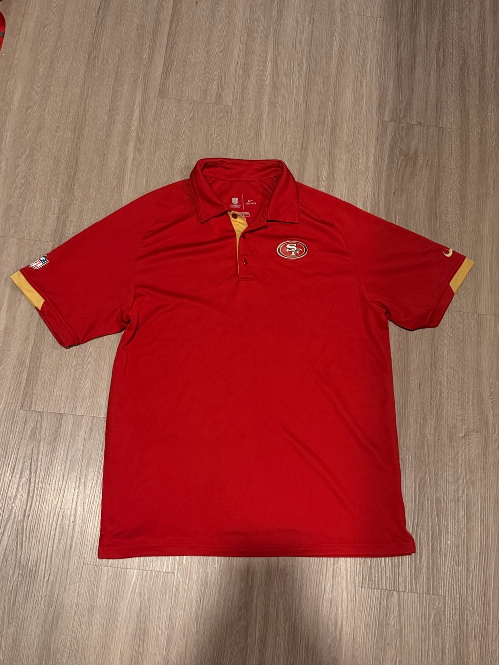 red San Francisco 49ers Nike Dri-FIT NFL On-Field polo shirt